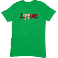 Crochet Script "LOVE" with Bow Tee