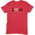 Crochet Script "LOVE" with Bow Tee