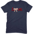 Crochet Script "LOVE" with Bow Tee