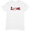 Crochet Script "LOVE" with Bow Tee