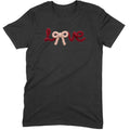 Crochet Script "LOVE" with Bow Tee