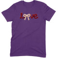 Crochet Script "LOVE" with Bow Tee