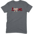 Crochet Script "LOVE" with Bow Tee