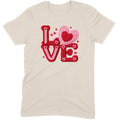 Crochet "LOVE" Red/Pink Chunky Knit Tee