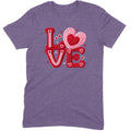 Crochet "LOVE" Red/Pink Chunky Knit Tee