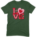 Crochet "LOVE" Red/Pink Chunky Knit Tee