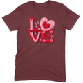 Crochet "LOVE" Red/Pink Chunky Knit Tee