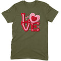Crochet "LOVE" Red/Pink Chunky Knit Tee