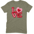 Crochet "LOVE" Red/Pink Chunky Knit Tee