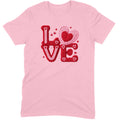 Crochet "LOVE" Red/Pink Chunky Knit Tee