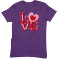 Crochet "LOVE" Red/Pink Chunky Knit Tee