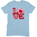 Crochet "LOVE" Red/Pink Chunky Knit Tee