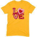 Crochet "LOVE" Red/Pink Chunky Knit Tee