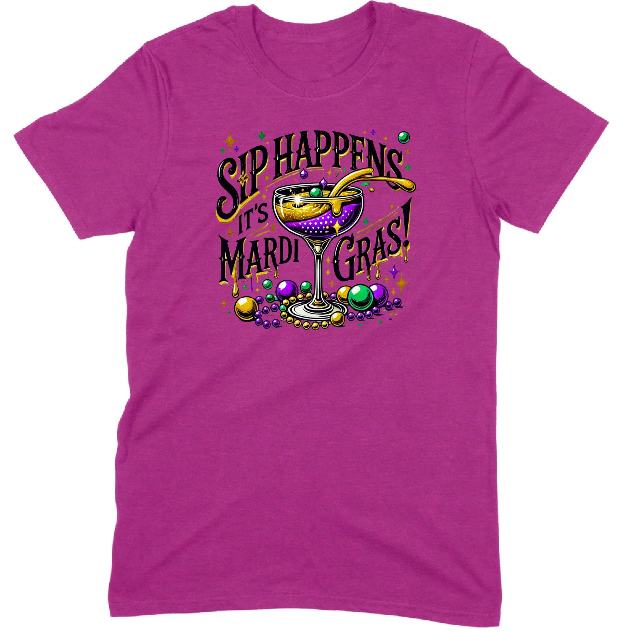 Sip Happens It’s Mardi Gras Cocktail Tee