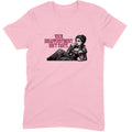 Disappointment Isn't Tasty design — a reclining Victorian vampire in grey lace holding a glass of red wine — printed on a light pink unisex t-shirt
